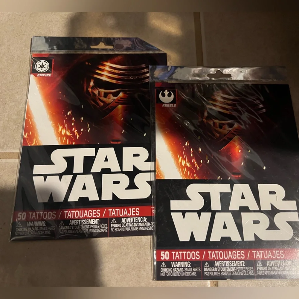 - 2 sets Star Wars tattoos